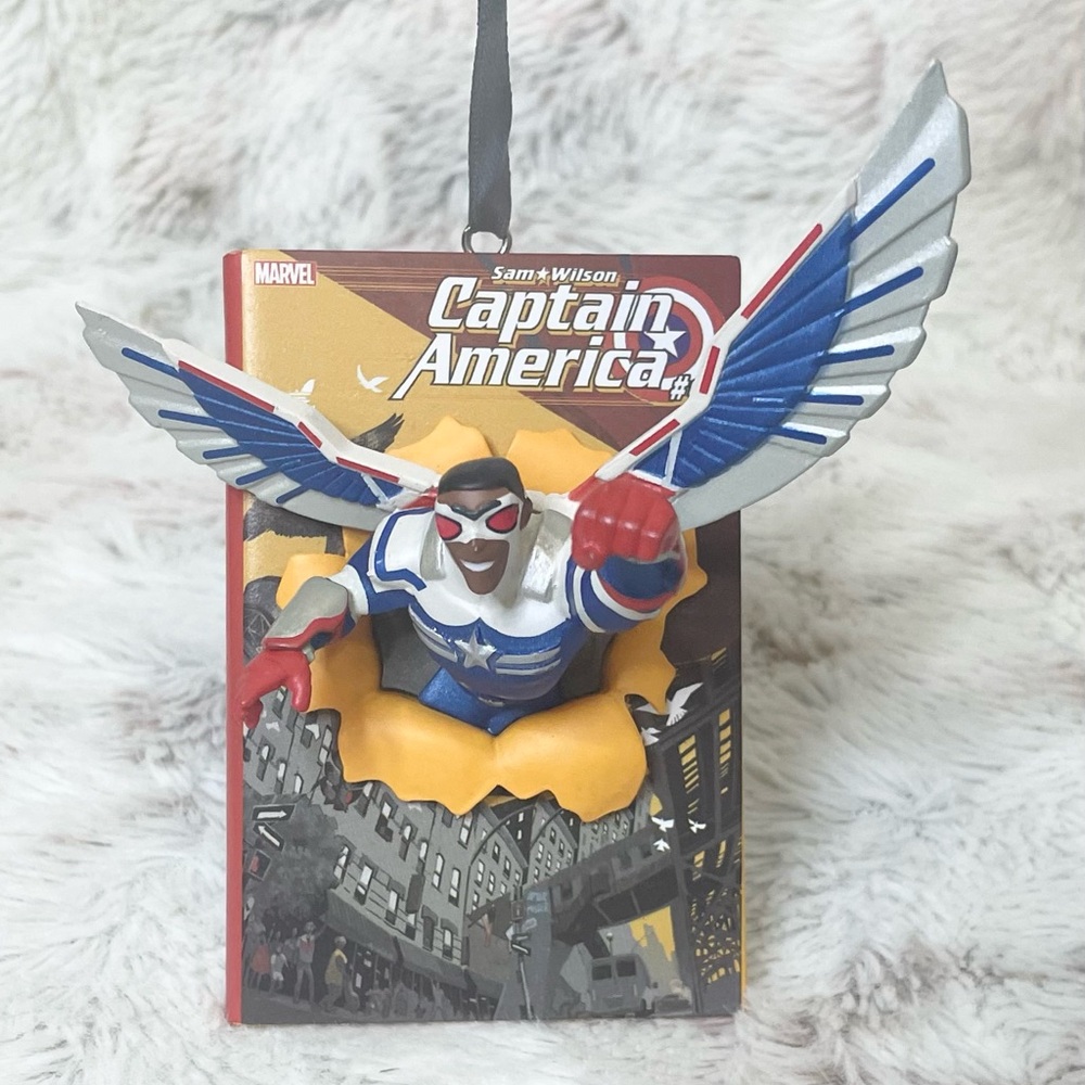 Disney Store Captain America Sam Wilson Falcon Sketchbook Ornament Authentic